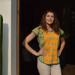 Blusón telar de San Juan colorado